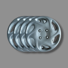 Peugeot Bipper Kit 4 coppe ruota 14" senza logo