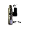Gas refrigerante R32 ricarica in bombola da 1.8 Kg valvola 1/2" acme sx con rubinetto 1/4"