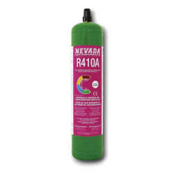 Gas refrigerante R410a in bombola 780g con manometro e tubo con raccordo 5/16"