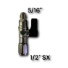 Kugelhahn 1/2″SX x 5/16″ für 1 – 2 kg Flaschen