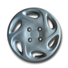 Peugeot 206 Lot de 4 enjoliveurs pour jantes 14" sans logo