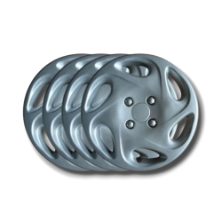 Peugeot 206 Kit 4 wheel caps 14" without logo