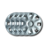 Renault Clio III 2005/2013 Kit 4 wheel caps 15" without logo