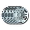 Renault Master 1998/2014 Kit 4 wheel caps 16" without logo