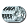 Renault New Twingo 2007 Kit 4 wheel caps 14" without logo