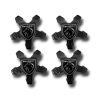 Peugeot 3008 2024 Kit 4 caches boulons de roue d'origine noir/gris