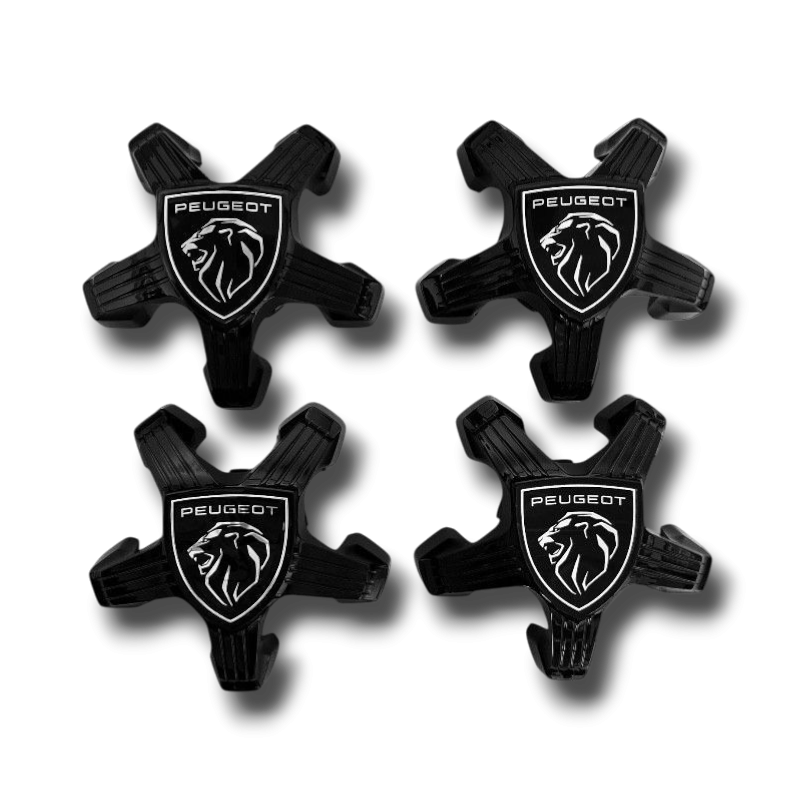 Peugeot 3008 2024 Kit 4 caches boulons de roue d'origine noir total