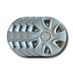 Renault Clio IV 2010 Kit 4 wheel caps 15" without logo