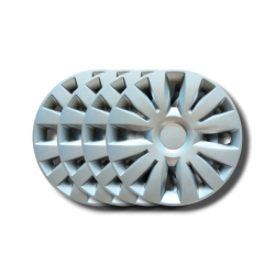 Renault Clio III 2005/2013 Kit 4 wheel caps 15" without logo